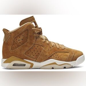 Air Jordan 6 Retro Wheat Sz 7Y Boys Mens High Top Sneakers Basketball Athletic